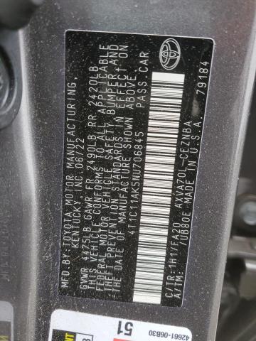 Photo 11 VIN: 4T1C11AK5NU706845 - TOYOTA CAMRY 