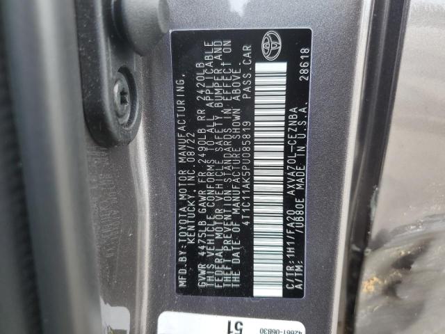 Photo 11 VIN: 4T1C11AK5PU085819 - TOYOTA CAMRY LE 