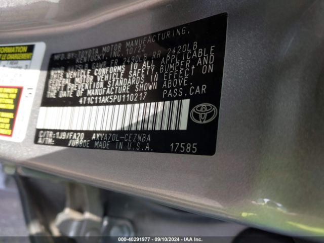 Photo 8 VIN: 4T1C11AK5PU110217 - TOYOTA CAMRY 