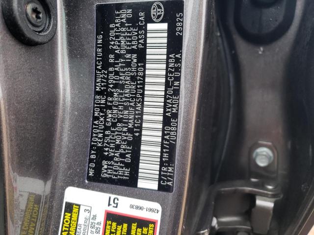 Photo 11 VIN: 4T1C11AK5PU117801 - TOYOTA CAMRY 