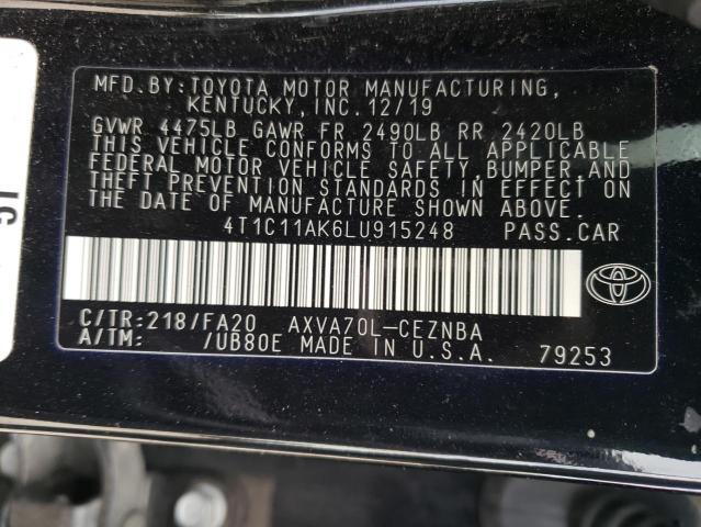 Photo 12 VIN: 4T1C11AK6LU915248 - TOYOTA CAMRY LE 