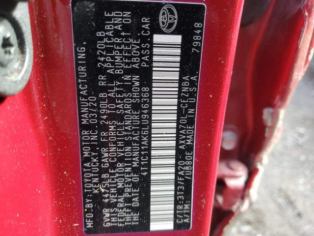 Photo 12 VIN: 4T1C11AK6LU946368 - TOYOTA CAMRY 