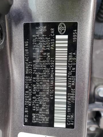 Photo 12 VIN: 4T1C11AK6MU445921 - TOYOTA CAMRY LE 