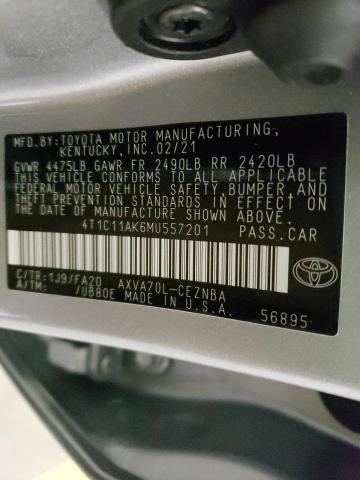 Photo 9 VIN: 4T1C11AK6MU557201 - TOYOTA CAMRY LE 