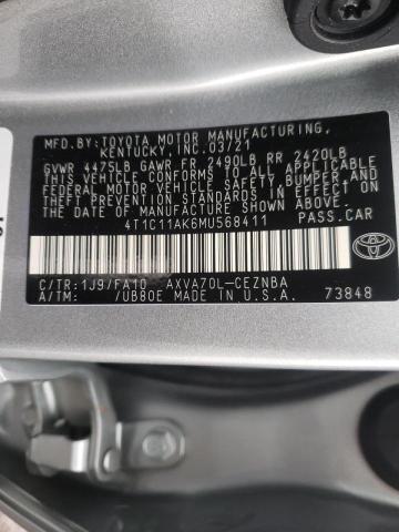 Photo 9 VIN: 4T1C11AK6MU568411 - TOYOTA CAMRY LE 