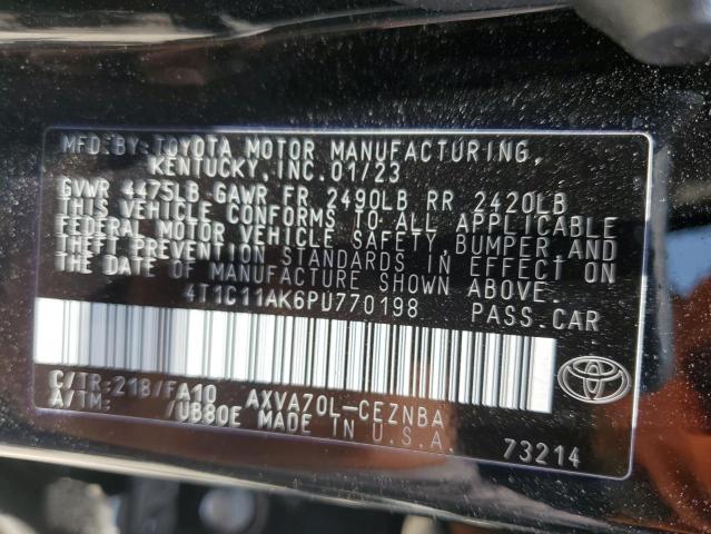 Photo 11 VIN: 4T1C11AK6PU770198 - TOYOTA CAMRY LE 