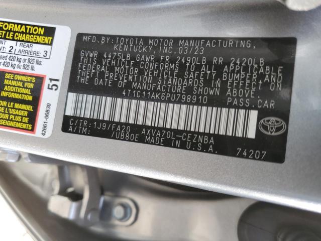 Photo 12 VIN: 4T1C11AK6PU798910 - TOYOTA CAMRY LE 