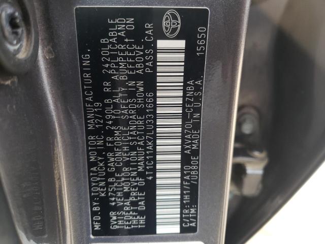 Photo 9 VIN: 4T1C11AK7LU331666 - TOYOTA CAMRY 