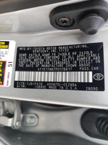 Photo 11 VIN: 4T1C11AK7PU116617 - TOYOTA CAMRY LE 