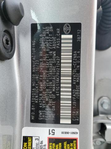 Photo 11 VIN: 4T1C11AK7RU212427 - TOYOTA CAMRY LE 