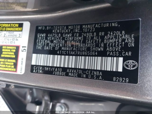 Photo 8 VIN: 4T1C11AK7RU865064 - TOYOTA CAMRY 