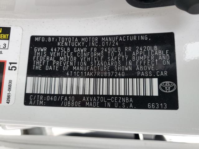 Photo 11 VIN: 4T1C11AK7RU897240 - TOYOTA CAMRY LE 