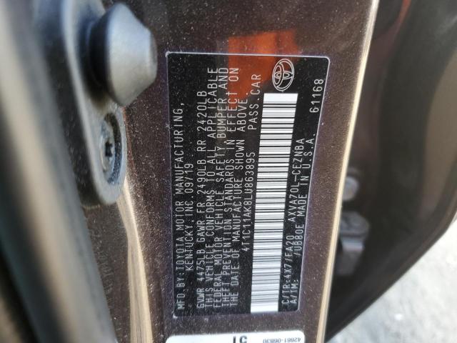 Photo 11 VIN: 4T1C11AK8LU863895 - TOYOTA CAMRY LE 