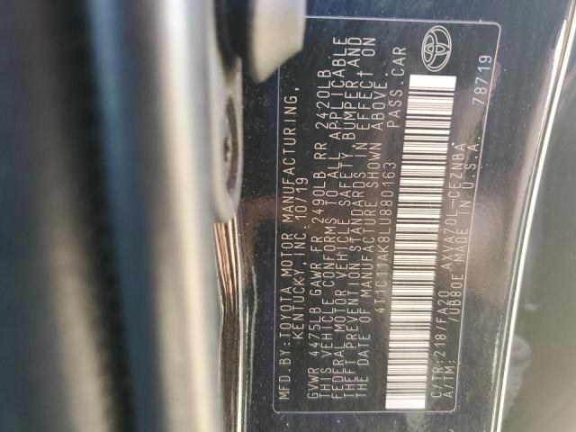 Photo 11 VIN: 4T1C11AK8LU880163 - TOYOTA CAMRY LE 