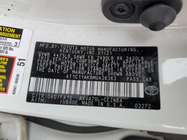 Photo 11 VIN: 4T1C11AK8MU436363 - TOYOTA CAMRY 