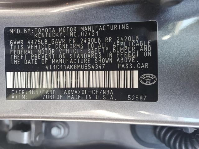 Photo 11 VIN: 4T1C11AK8MU554347 - TOYOTA CAMRY LE 