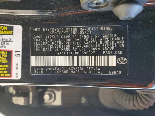 Photo 12 VIN: 4T1C11AK8MU590927 - TOYOTA CAMRY 