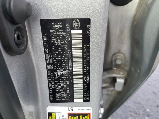 Photo 11 VIN: 4T1C11AK8NU620879 - TOYOTA CAMRY LE 