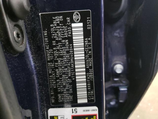 Photo 11 VIN: 4T1C11AK9MU408944 - TOYOTA CAMRY LE 