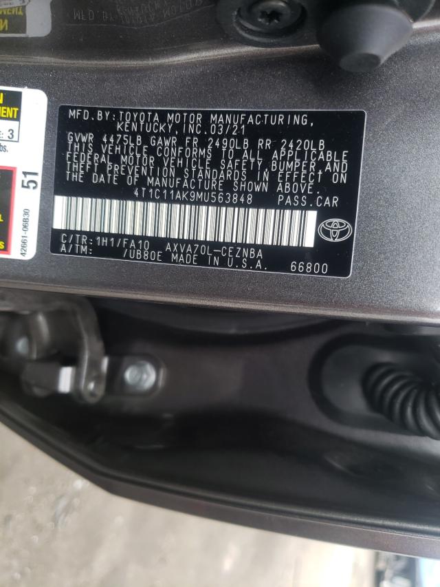 Photo 9 VIN: 4T1C11AK9MU563848 - TOYOTA CAMRY LE 