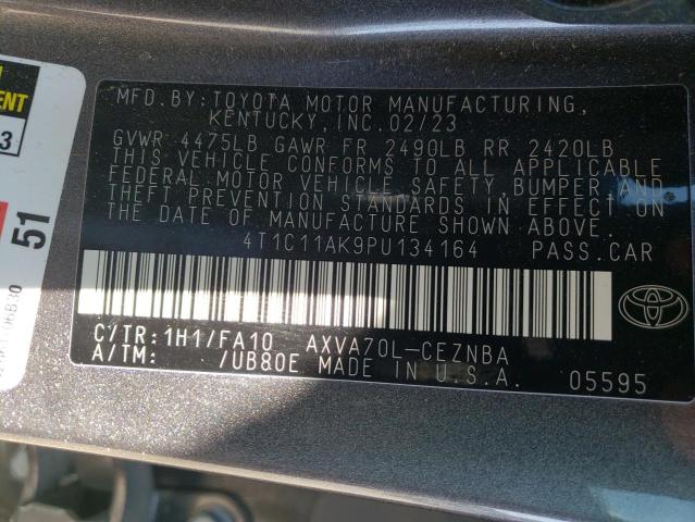 Photo 12 VIN: 4T1C11AK9PU134164 - TOYOTA CAMRY 