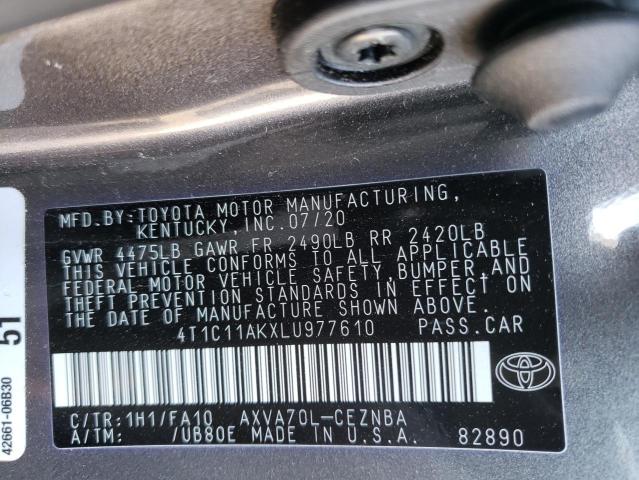 Photo 9 VIN: 4T1C11AKXLU977610 - TOYOTA CAMRY LE 