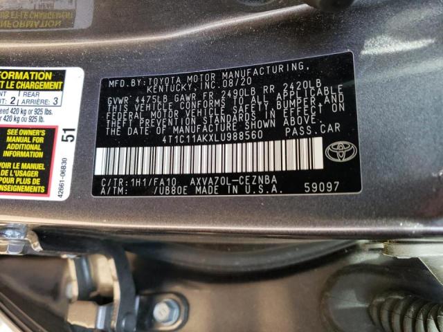 Photo 11 VIN: 4T1C11AKXLU988560 - TOYOTA CAMRY 