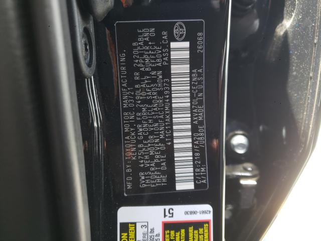 Photo 9 VIN: 4T1C11AKXMU449373 - TOYOTA CAMRY LE 