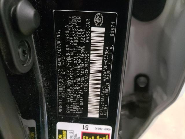 Photo 12 VIN: 4T1C11AKXMU572851 - TOYOTA CAMRY 