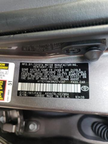 Photo 9 VIN: 4T1C11AKXMU574597 - TOYOTA CAMRY LE 