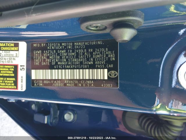 Photo 8 VIN: 4T1C11AKXPU157081 - TOYOTA CAMRY 