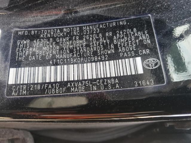 Photo 11 VIN: 4T1C11BK0PU098492 - TOYOTA CAMRY LE 