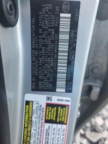 Photo 12 VIN: 4T1C11BK1MU034392 - TOYOTA CAMRY LE 