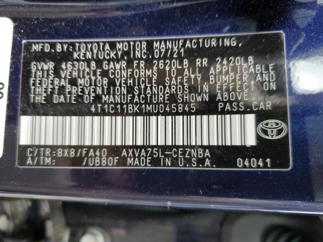 Photo 9 VIN: 4T1C11BK1MU045845 - TOYOTA CAMRY LE 