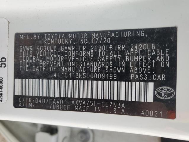 Photo 11 VIN: 4T1C11BK5LU009199 - TOYOTA CAMRY LE 