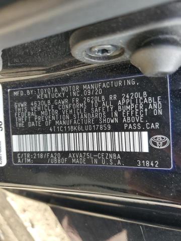 Photo 11 VIN: 4T1C11BK6LU017859 - TOYOTA CAMRY LE 