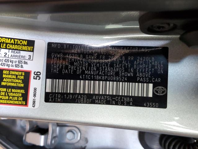 Photo 11 VIN: 4T1C11BK8PU089524 - TOYOTA CAMRY 