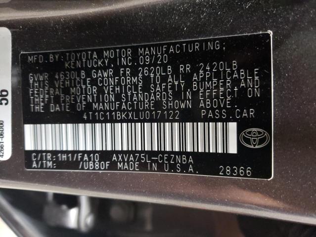 Photo 11 VIN: 4T1C11BKXLU017122 - TOYOTA CAMRY LE 