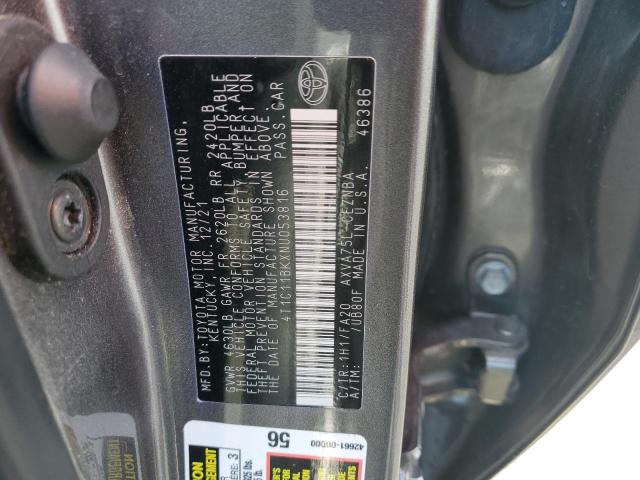 Photo 11 VIN: 4T1C11BKXNU053816 - TOYOTA CAMRY LE 