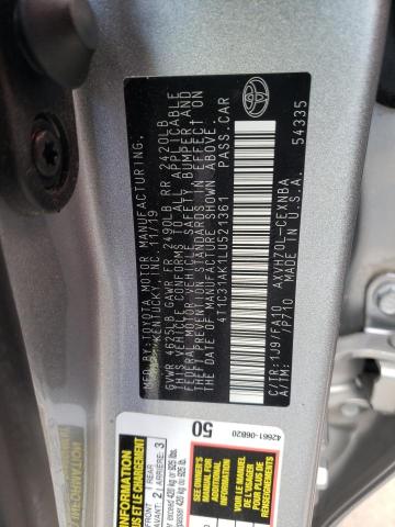 Photo 11 VIN: 4T1C31AK1LU521361 - TOYOTA CAMRY LE 