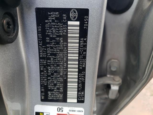 Photo 12 VIN: 4T1C31AK1MU560419 - TOYOTA CAMRY 