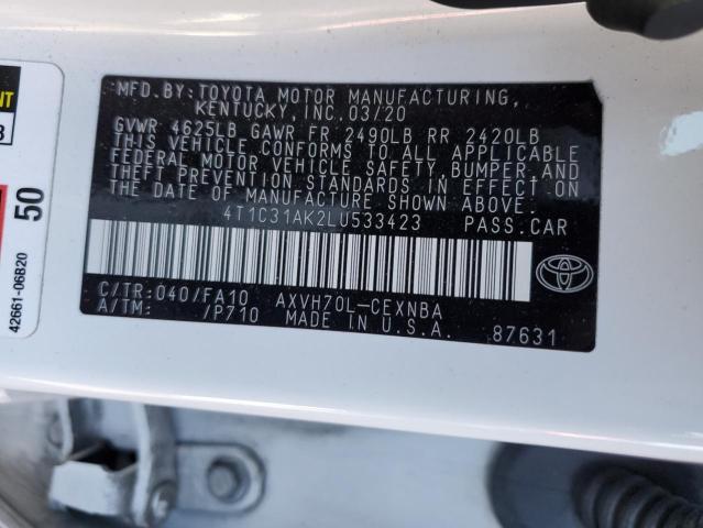 Photo 11 VIN: 4T1C31AK2LU533423 - TOYOTA CAMRY 