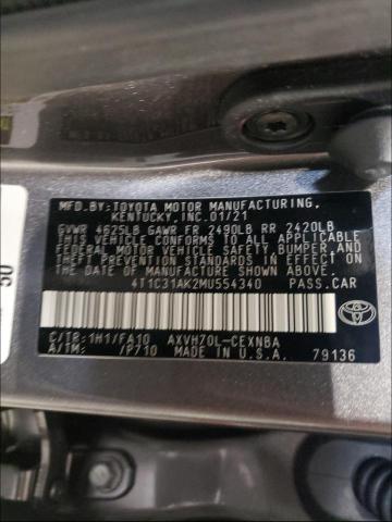 Photo 9 VIN: 4T1C31AK2MU554340 - TOYOTA CAMRY LE 