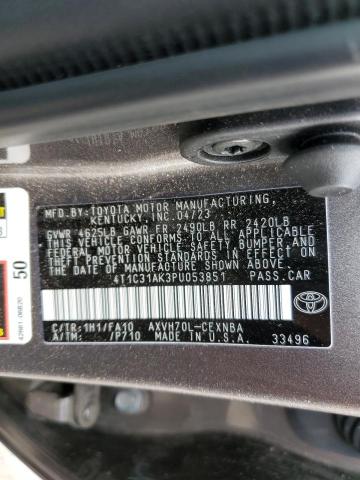 Photo 12 VIN: 4T1C31AK3PU053851 - TOYOTA CAMRY LE 