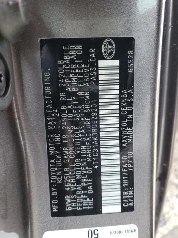 Photo 11 VIN: 4T1C31AK3RU629201 - TOYOTA CAMRY 