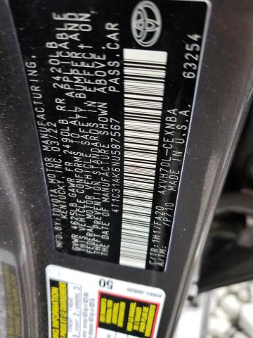 Photo 11 VIN: 4T1C31AK6NU587567 - TOYOTA CAMRY 