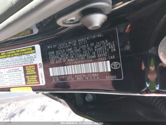 Photo 8 VIN: 4T1C31AK6PU611434 - TOYOTA CAMRY 