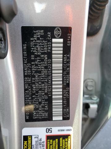 Photo 11 VIN: 4T1C31AK8LU542210 - TOYOTA CAMRY LE 