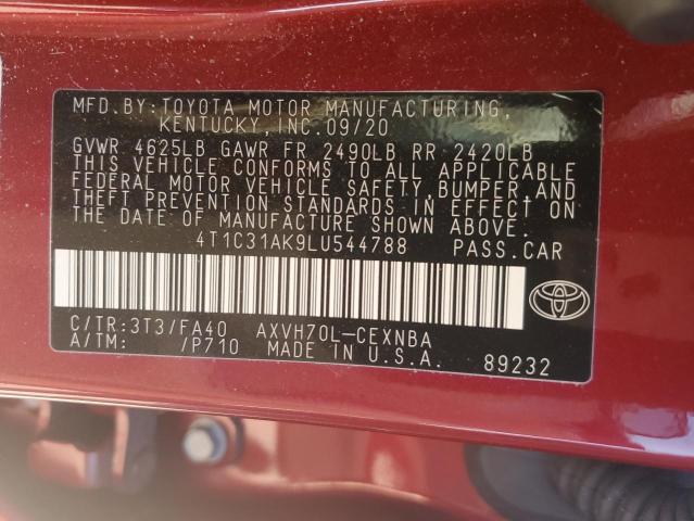 Photo 11 VIN: 4T1C31AK9LU544788 - TOYOTA CAMRY LE 