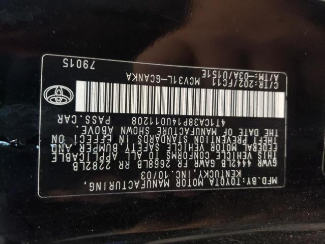 Photo 11 VIN: 4T1CA38P14U011208 - TOYOTA CAMRY SOLA 